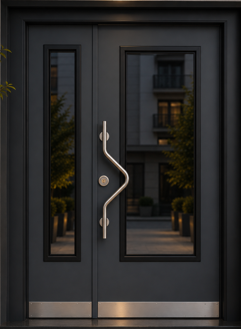 Antrasit Bina Giriş Kapısı ve Apartman Dış Kapı Fiyatları